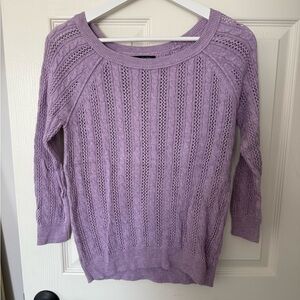 American Eagle Outfitters Lilac Crew Neck Sweater